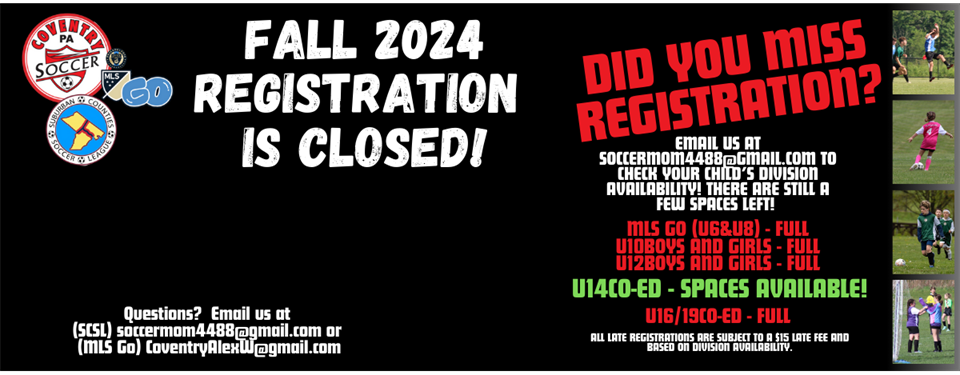 Fall 2024 SCSL Registration is NOW CLOSED!