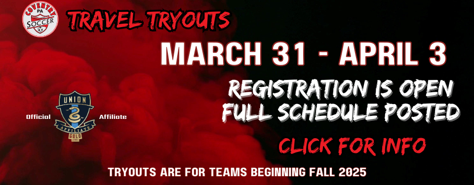 25-26 Travel Tryout Registration is OPEN